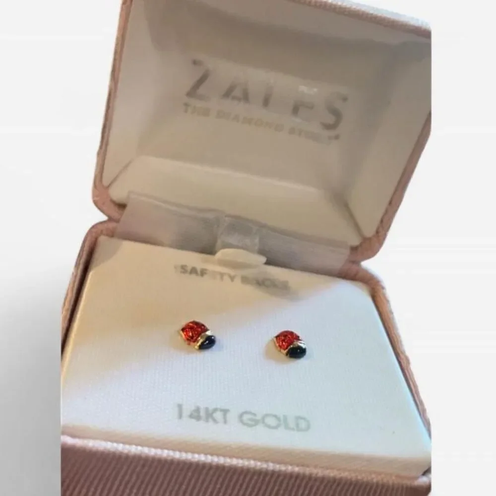 Zales Gold and Red Jewellery